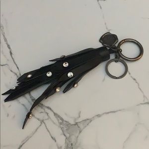 Patricia Nash Favazzina Leather Tassel Key Fob